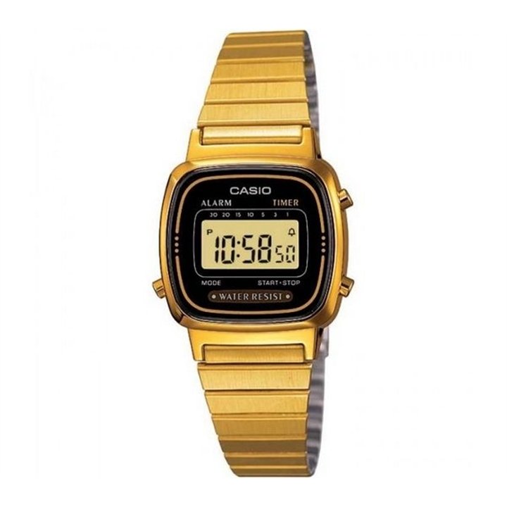 CASIO VINTAGE Mod. ICONIC MINI STEEL - GOLD BLACK - WW.LA-670WGA-1DF - Teknashop Ltd