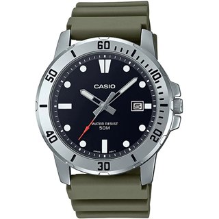 CASIO SPORT COLLECTION Mod. DIVER 50M - GREEN - WW.MTP-VD01-3EVUDF - Teknashop Ltd
