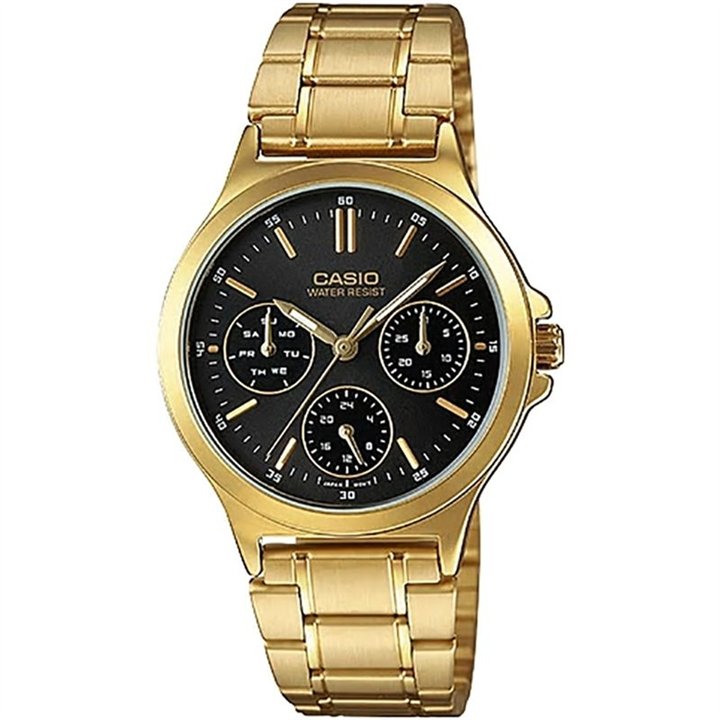 CASIO COLLECTION Mod. LADY MULTIFUNCTION - GOLD - WW.LTP-V300G-1AUDF - Teknashop Ltd
