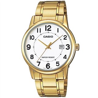 CASIO COLLECTION Mod. DATE GOLD - WHITE - WW.MTP-V002G-7B2UDF - Teknashop Ltd