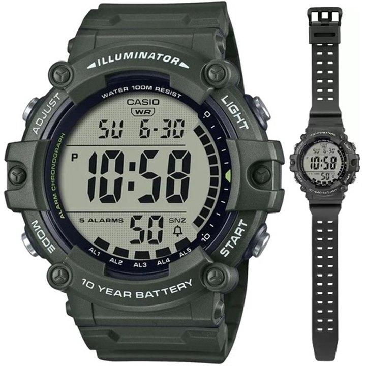 CASIO SPORT Mod. DIVER - ILLUMINATOR WORLDTIME - LONG STRAP - WW.AE-1500WHX-3AVDF - Teknashop Ltd
