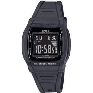 CASIO DIGITAL Mod. SPORT Bold dial. Led light. 10 Year battery - WW.W-201-1BVDF - Teknashop Ltd
