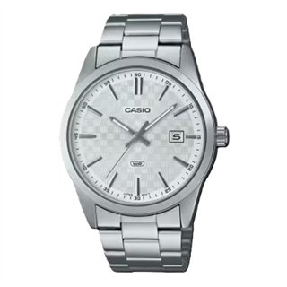 CASIO COLLECTION Mod. DATE - CARBON LOOK - SILVER - WW.MTP-VD03D-7AUDF - Teknashop Ltd