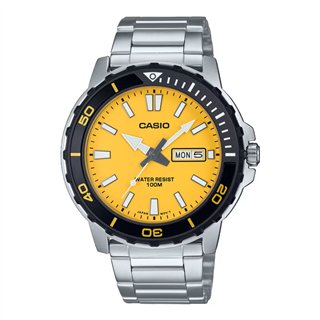 CASIO SPORT Mod. DIVER 100M - YELLOW - WW.MTD-125D-9AVDF - Teknashop Ltd