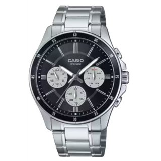 CASIO COLLECTION Mod. MULTIFUNCTION CALENDAR - BLACK & WHITE PANDA - WW.MTP-1374D-1A3VDF - Teknashop Ltd