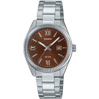 CASIO COLLECTION Mod. LADY DATE - BROWN - WW.LTP-1302DD-5AVDF - Teknashop Ltd