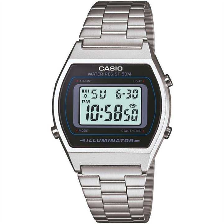 CASIO VINTAGE Mod. ILLUMINATOR - CLASSIC SILVER - WW.B-640WD-1AVDF - Teknashop Ltd