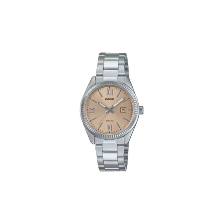 CASIO COLLECTION Mod. LADY DATE - CHAMPAGNE - WW.LTP-1302DD-4A2VDF - Teknashop Ltd