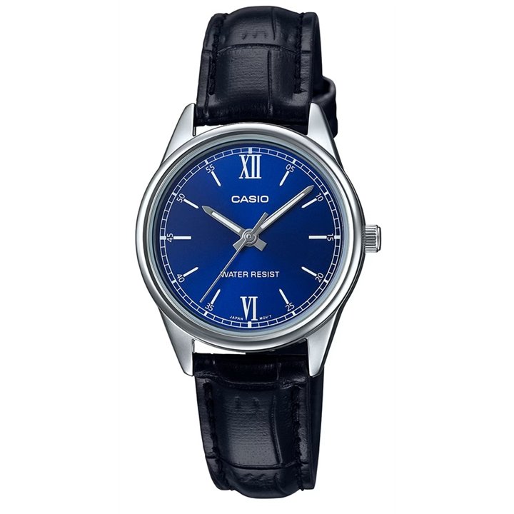 CASIO COLLECTION Mod. ONLY TIME LADY, LEATHER - BLUE - WW.LTP-V005L-2BUDF - Teknashop Ltd