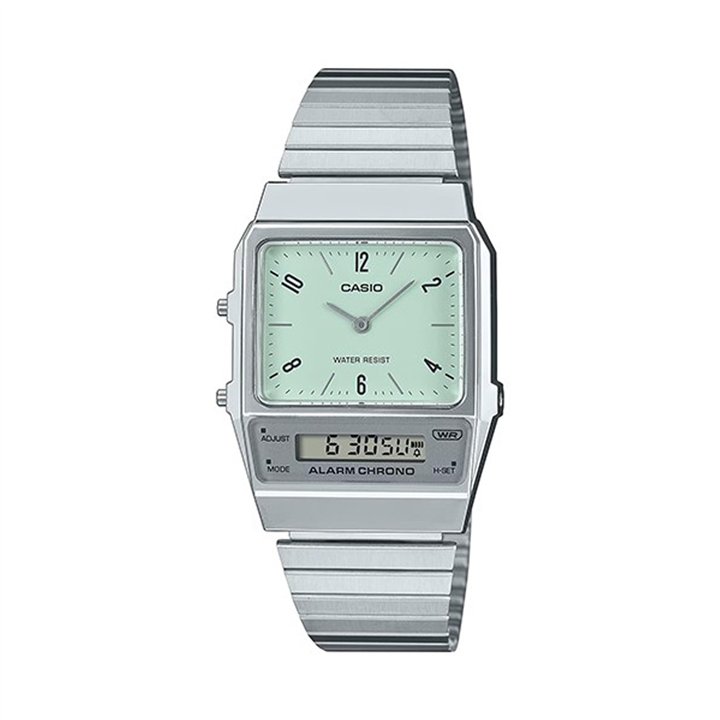 CASIO VINTAGE Mod. EDGY COLLECTION - GREEN - WW.AQ-800E-3AEF - Teknashop Ltd