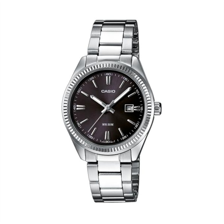 CASIO COLLECTION Mod. LADY DATE - BLACK - WW.LTP-1302PD-1A1VEG - Teknashop Ltd
