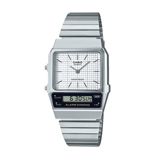 CASIO VINTAGE Mod. EDGY COLLECTION RETRO DIAL - WHITE ***SPECIAL PRICE*** - WW.AQ-800E-7AEF - Teknashop Ltd