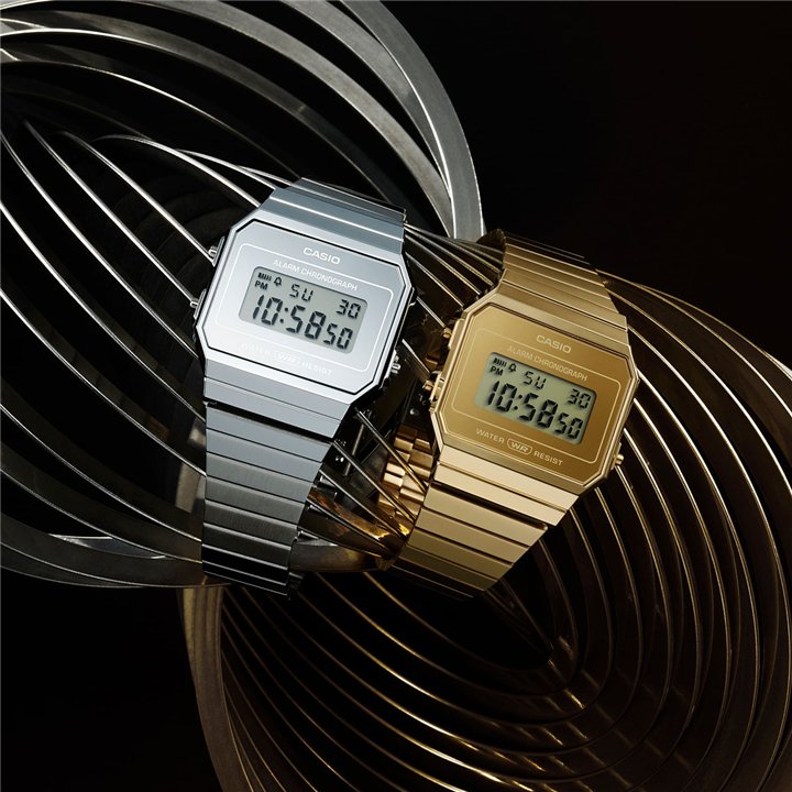 CASIO VINTAGE Mod. ICONIC SLIM DESIGN - SILVER - WW.A700WEV-7AEF - Teknashop Ltd