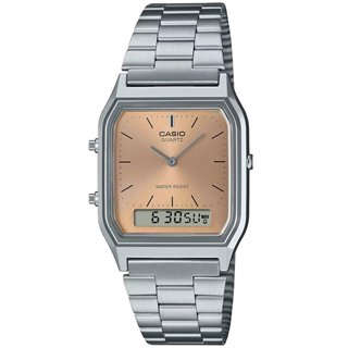 CASIO VINTAGE Mod. EDGY COLLECTION SUNRAY DIAL - PINK COPPER - WW.AQ-230A-4AMQYES - Teknashop Ltd