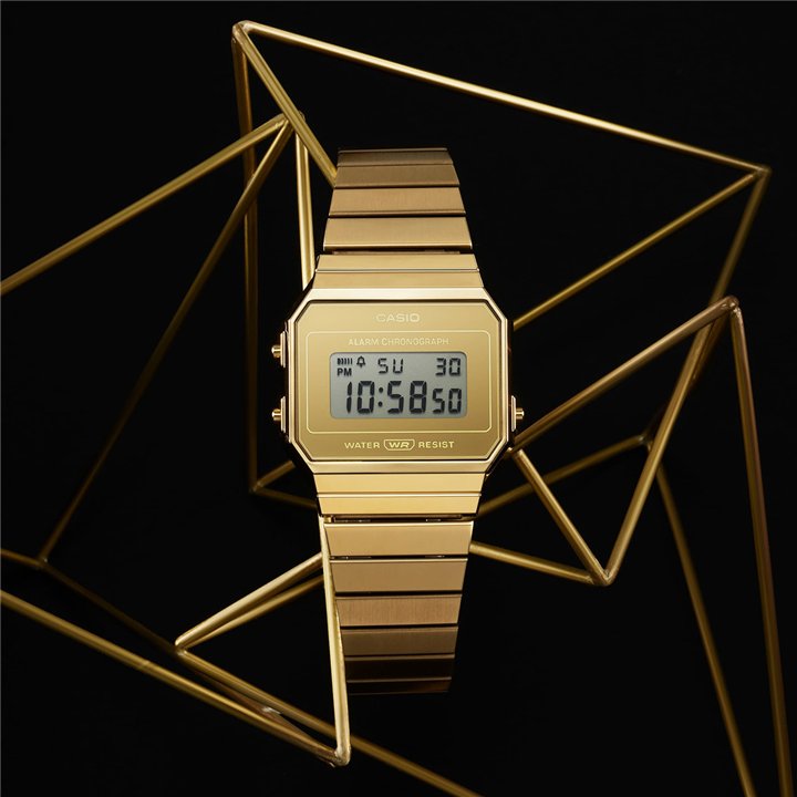 CASIO VINTAGE Mod. ICONIC SLIM DESIGN - GOLD - WW.A700WEVG-9AEF - Teknashop Ltd