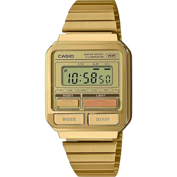 CASIO VINTAGE Mod. EDGY COLLECTION GOLD ***SPECIAL PRICE*** - WW.A120WEG-9AEF - Teknashop Ltd