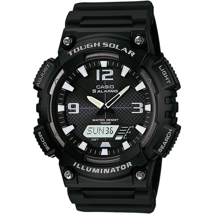 CASIO SPORT Mod. DIVER - ILLUMINATOR TOUGH SOLAR - BLACK - WW.AQ-S810W-1AVEF - Teknashop Ltd
