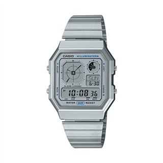 CASIO VINTAGE Mod. RETRO FUTURE EDGY COLLECTION - SILVER - WW.A130WE-7AEF - Teknashop Ltd