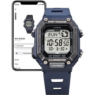 CASIO COLLECTION Mod. STEP TRACKER LAP 200 Bluetooth - BLUE - WW.WS-B1000-2AVEF - Teknashop Ltd