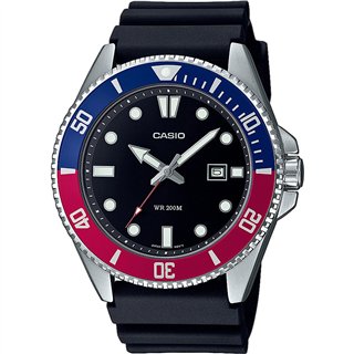 CASIO SPORT Mod. DIVER DATE 200M - BLACK - WW.MDV-107-1A3VEF - Teknashop Ltd