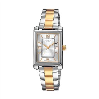 CASIO COLLECTION Mod. TANK, STEEL&GOLD - ARGENTEE - WW.LTP-1234PSG-7AEG - Teknashop Ltd