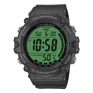 CASIO SPORT Mod. DIVER - ILLUMINATOR WORLDTIME 10 YEARS BATTERY - COLOR SERIE - BLACK - WW.AE-1500WHC-1AVEF - Teknashop Ltd