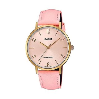 CASIO COLLECTION Mod. MINIMAL GOLD, LEATHER - PINK - WW.LTP-VT01GL-4BUDF - Teknashop Ltd