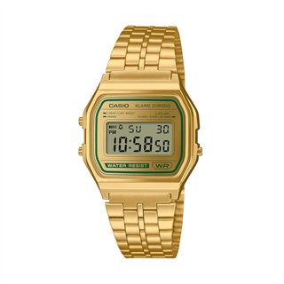 CASIO VINTAGE Mod. ICONIC - GOLD & GREEN - WW.A158WEGV-9AEF - Teknashop Ltd