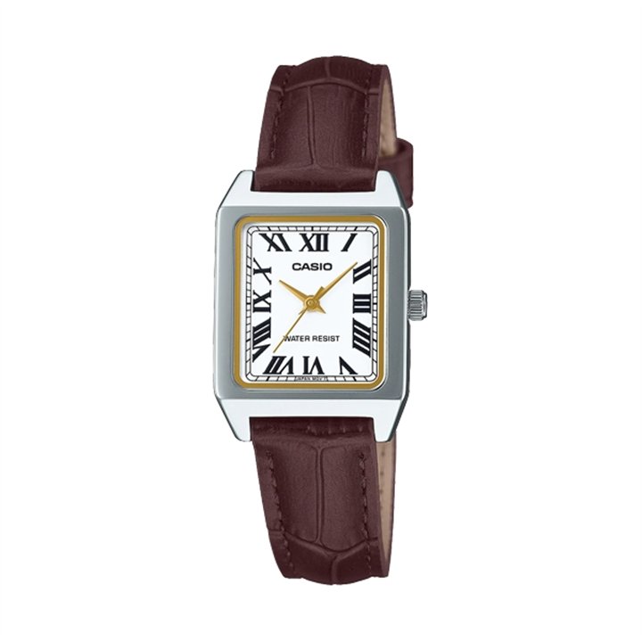 CASIO COLLECTION Mod. TANK, LEATHER - WHITE - WW.LTP-B150L-7B2EF - Teknashop Ltd