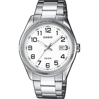 CASIO COLLECTION Mod. DATE - WHITE, ARAB NUMBERS - WW.MTP-1302PD-7BVDF - Teknashop Ltd
