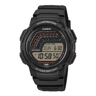 CASIO SPORT Mod. ILLUMINATOR - 10 YEARS BATTERY - BLACK - WW.WS-1800-1AVEF - Teknashop Ltd