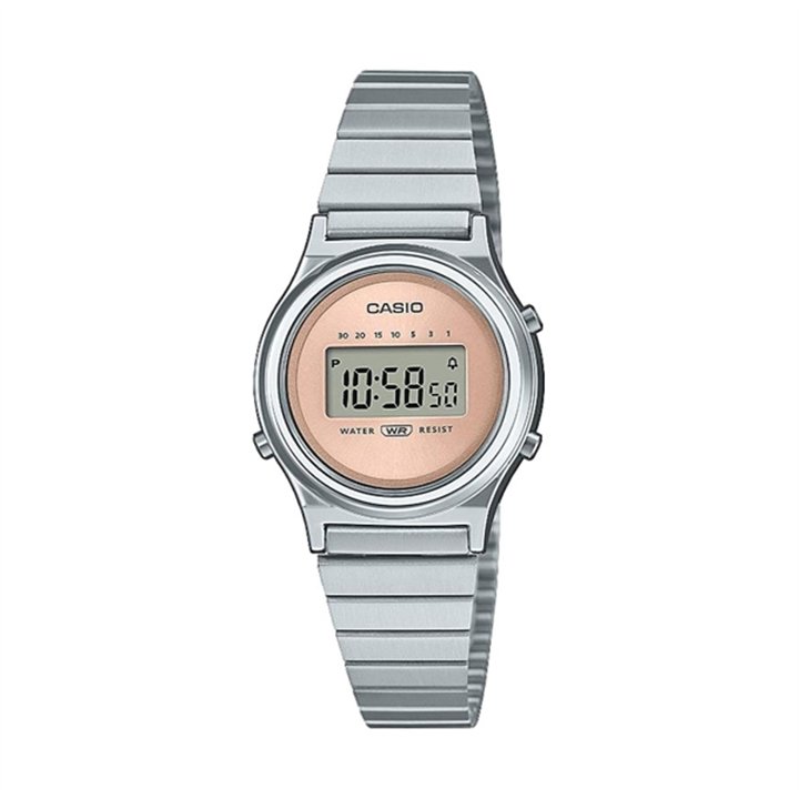 CASIO VINTAGE Mod. MINI COLLECTION SLIM ROUND - ANTIQUE PINK - WW.LA700WE-4AEF - Teknashop Ltd