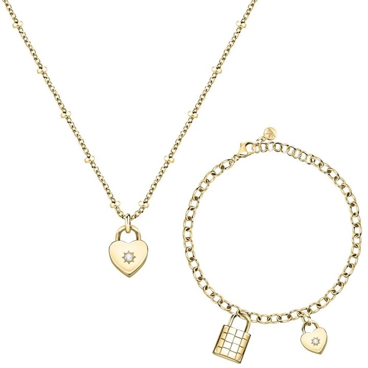 MORELLATO GIOIELLI Mod. ABBRACCIO Necklace + Bracelet Special Pack - WW.SAUB19 - Teknashop Ltd