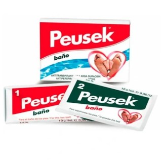 Peusek Antiperspirant Foot Bath 2 Sachets 20g - unisex - Teknashop Ltd