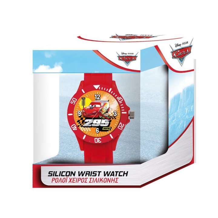 DISNEY-PIXAR KID WATCH Mod. CARS RED - SILICON WRIST WATCH - WW.562690 - Teknashop Ltd