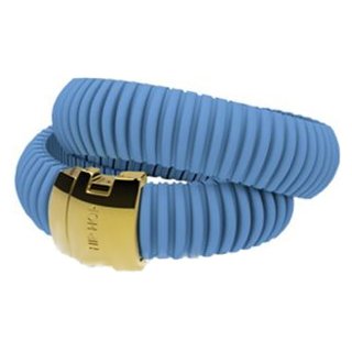 HIP HOP BIJOUX Mod. ICON LIGHT BLUE Bracciale doppio/ Double bracelet ***SPECIAL PRICE*** - WW.HJ0089 - Teknashop Ltd