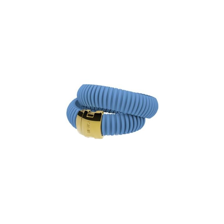 HIP HOP BIJOUX Mod. ICON LIGHT BLUE Bracciale doppio/ Double bracelet ***SPECIAL PRICE*** - WW.HJ0089 - Teknashop Ltd