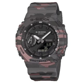 CASIO G-SHOCK Mod. OAK - SMOKE GREY CAMOUFLAGE SERIE ***NEW!*** - WW.GA-2100CM-8AER - Teknashop Ltd