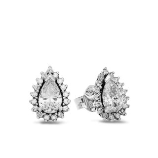 PANDORA Mod. SPARKLING DOUBLE HOOP EARRINGS - WW.292834C01 - Teknashop Ltd