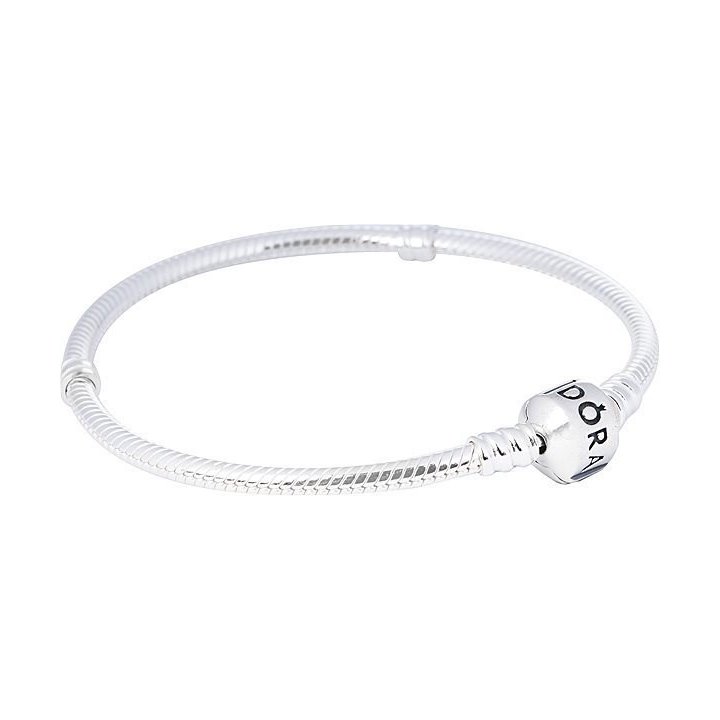 PANDORA JEWELS Mod. MOMENTS BARREL CLASP SNAKE CHAIN - WW.590702HV-17 - Teknashop Ltd