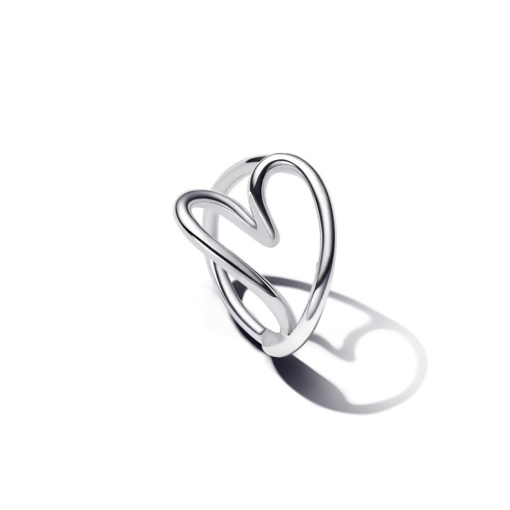PANDORA JEWELRY Mod. ORGANICALLY SHAPED HEART RING - WW.193288C00-56 - Teknashop Ltd