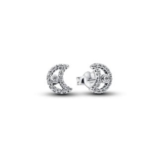 PANDORA JEWELRY Mod. SPARKLING DOUBLE HOOP EARRINGS - WW.294257C01 - Teknashop Ltd