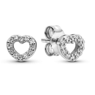 PANDORA Mod. SPARKLING DOUBLE HOOP EARRINGS - WW.290528CZ - Teknashop Ltd