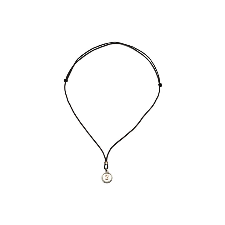 QABALA COLLANA ARGENTO & ZIRCONI - Mod. NUMERO 2 - WW.QPP202 - Teknashop Ltd