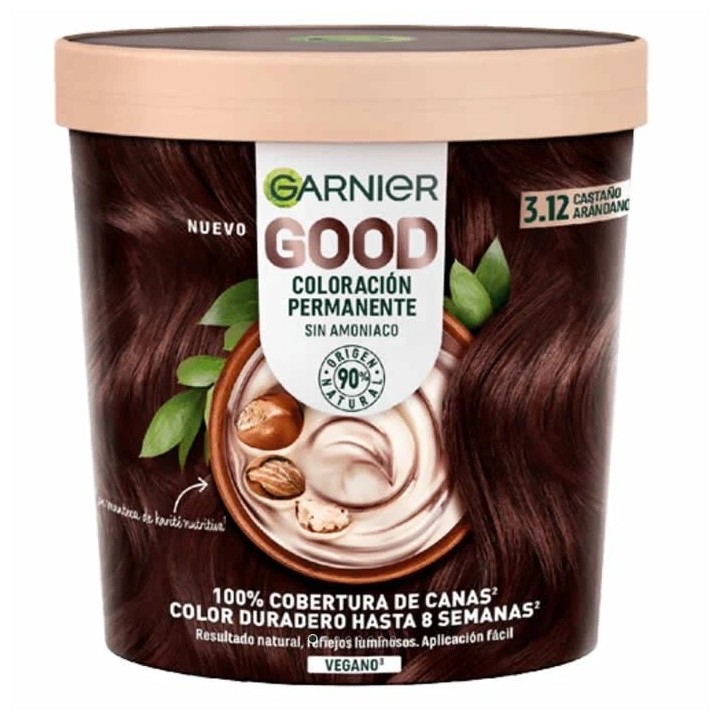 Garnier Good Permanent Hair Color 3.12 Cranberry Brown - unisex - Teknashop Ltd