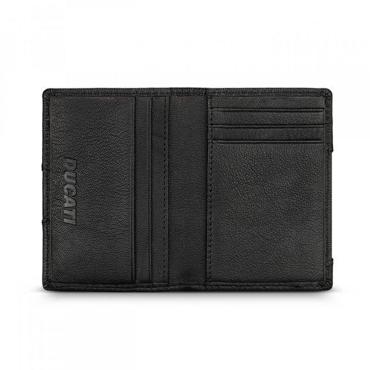 DUCATI Mod. ENZO LEATHER CARD HOLDER - WW.DTLGD0000201 - Teknashop Ltd