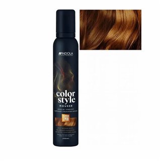 Indola Color Style Mousse Light Brown Hazel 200ml - unisex - Teknashop Ltd