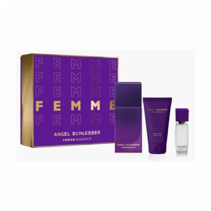 Angel Schlesser Femme Magique Eau De Toilette Spray 100ml Set 3 Pieces - woman - Teknashop Ltd