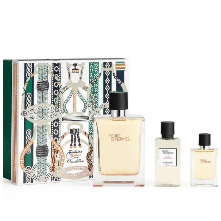 Terre D'Hermes Eau De Toilette Spray 100ml Set 3 Pieces - unisex - Teknashop Ltd
