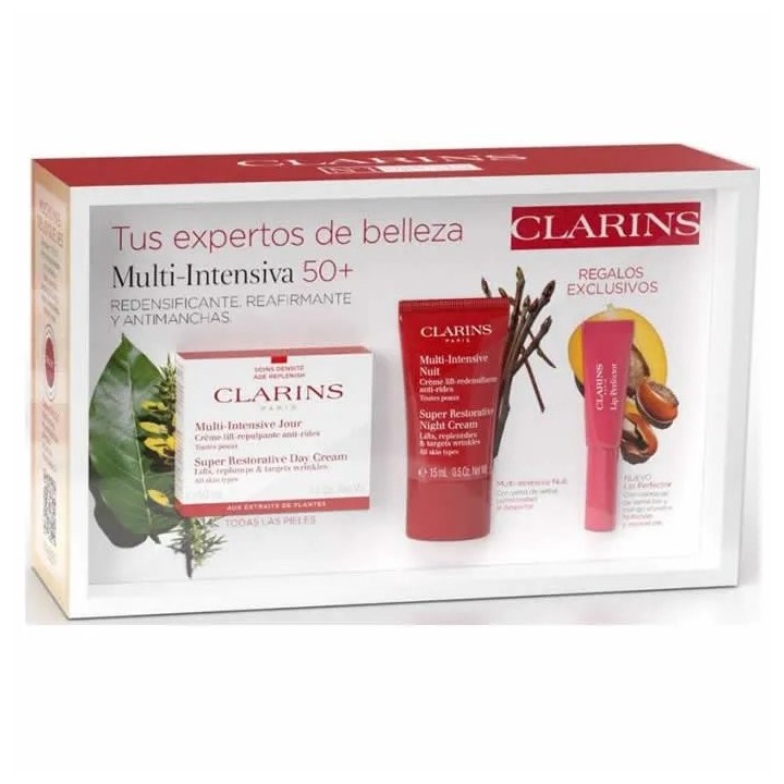 Clarins Super Restorative Day Cream All Skin Types 50ml Set 3 Pieces - unisex - Teknashop Ltd